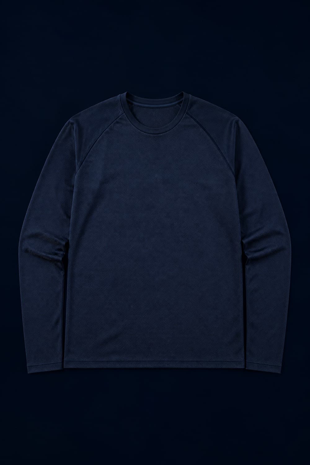 HIIT Long Sleeve laid flat, sleeves extended