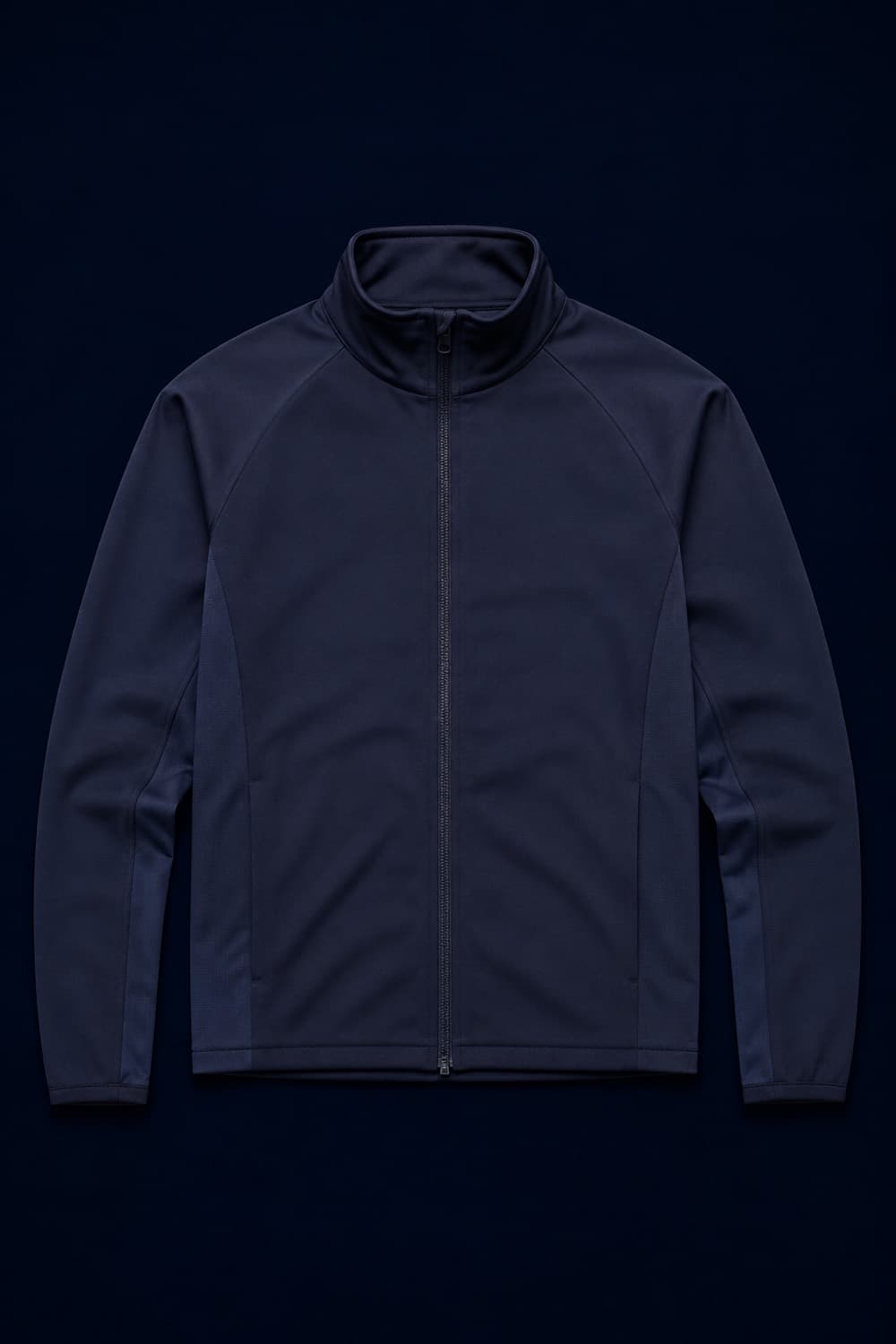 Training Jacket laid flat, full zip