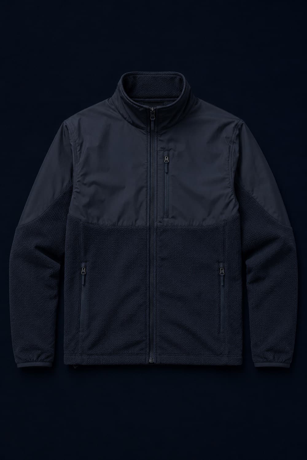 Layers Premium laid flat, two fabric zones